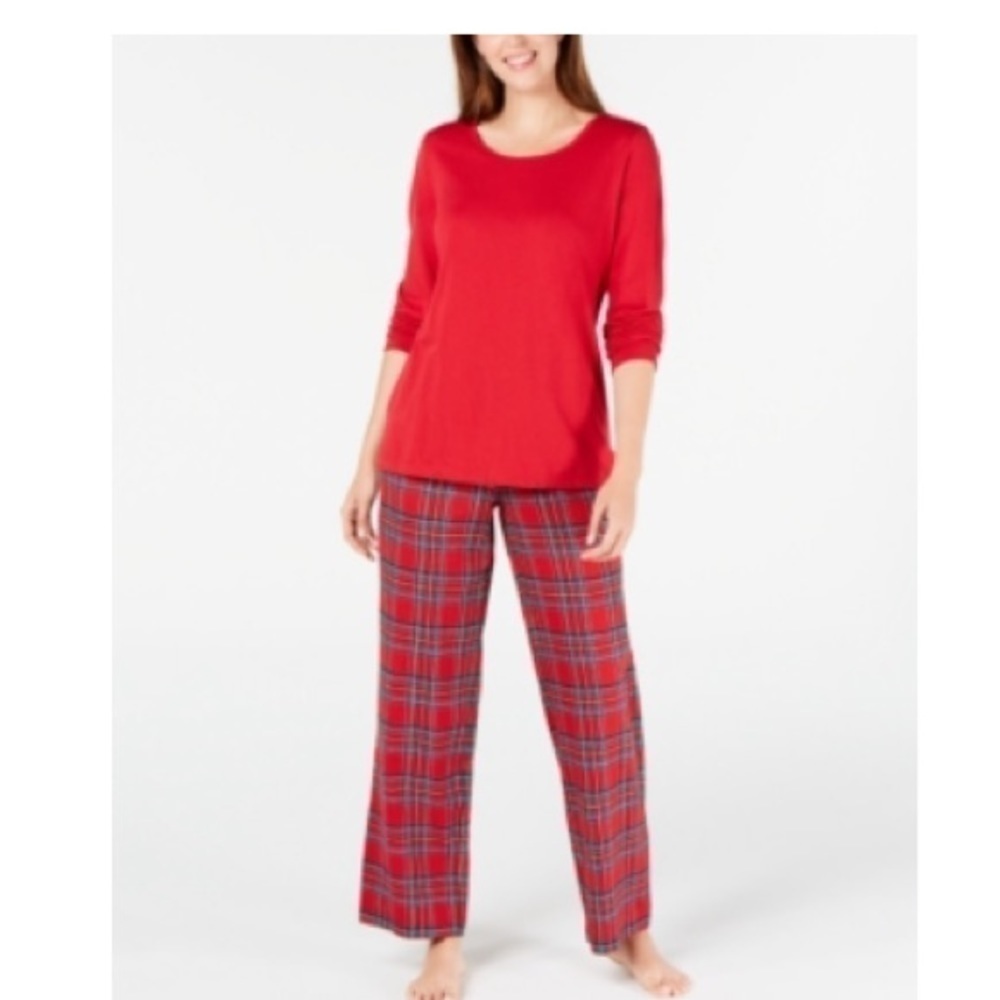 FAMILY PAJAMAS Matching Women's Mix It Brinkley Plaid Family Pajama Set size S